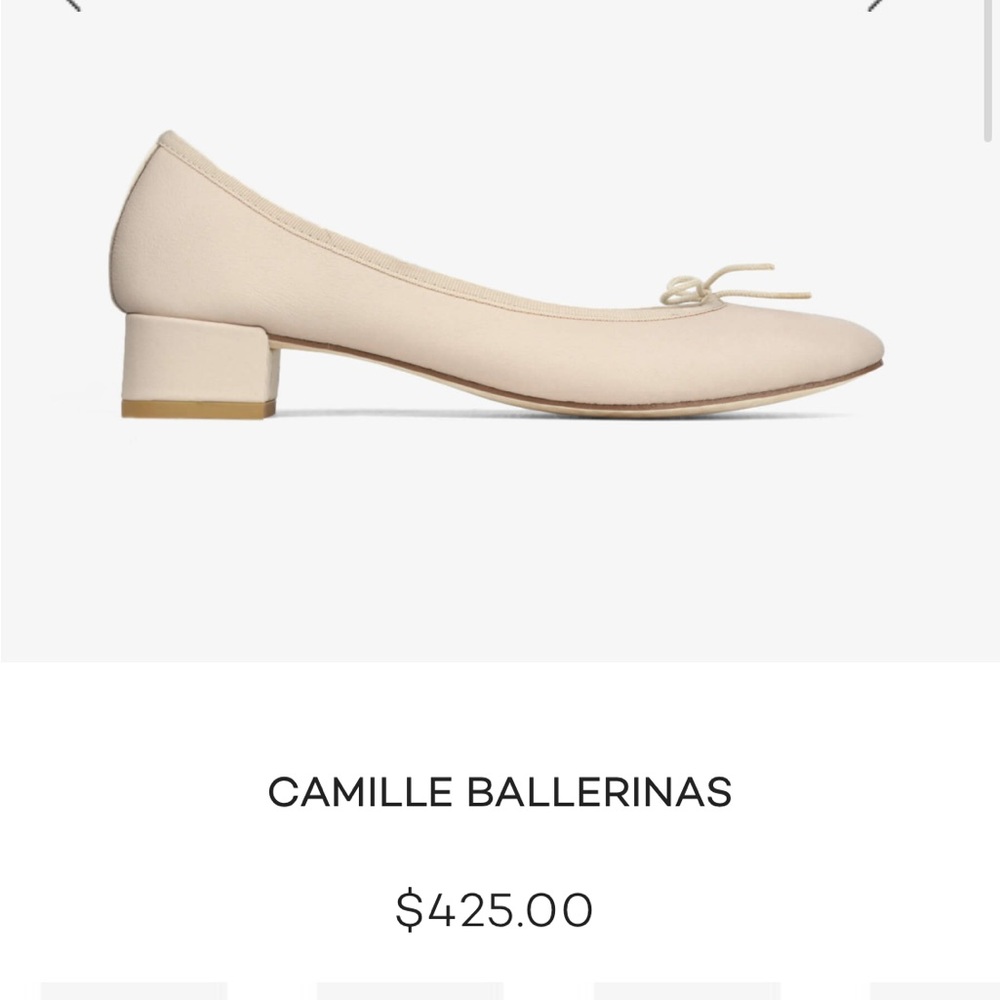 Repetto Camille Ballerinas in Swan Beige